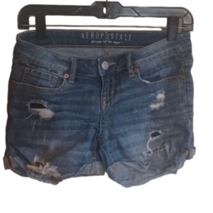 AEROPOSTALE distressed cutoff shorts, size 0. Great cutoff look for summer.